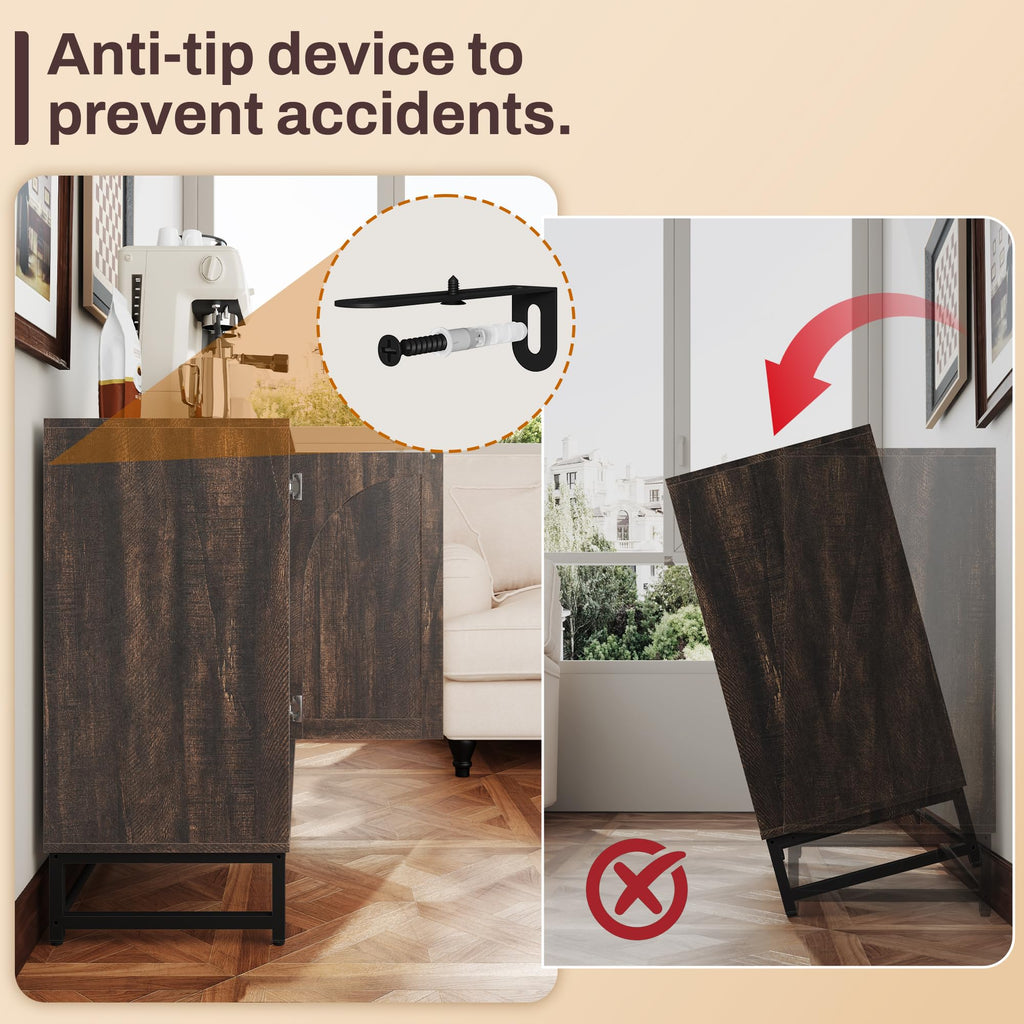 69" Kitchen Island with 360Â° Rotating Table,LED Lighting, Adjustable Shelves, Storage Cabinet & Power Outlet â Walnut Finish Extendable Dining Table for Kitchen, Dining Room, Bar