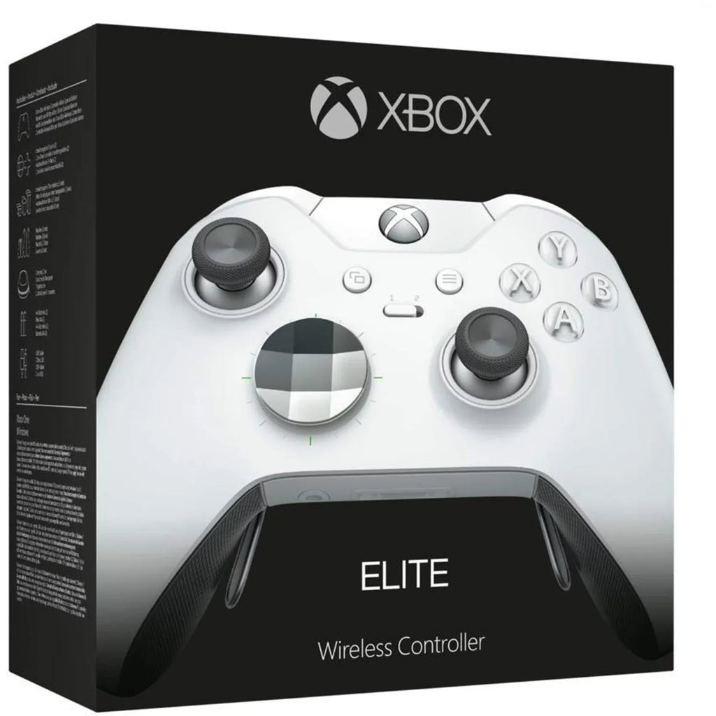 Controller, Elite (Refurbished) White, NON Restored Wireless Box Retail Xbox Microsoft Platinum One