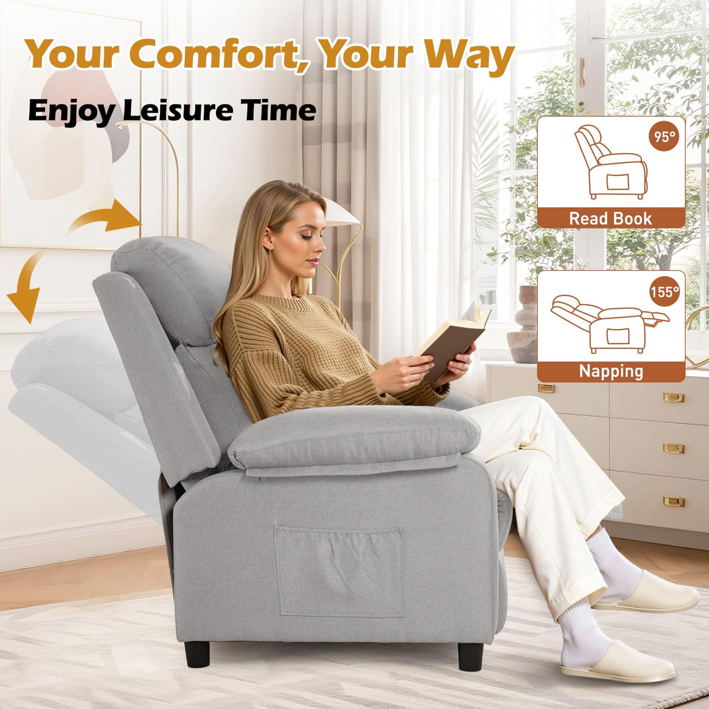 Korser Recliner Chair, Living Room Chairs for Adults