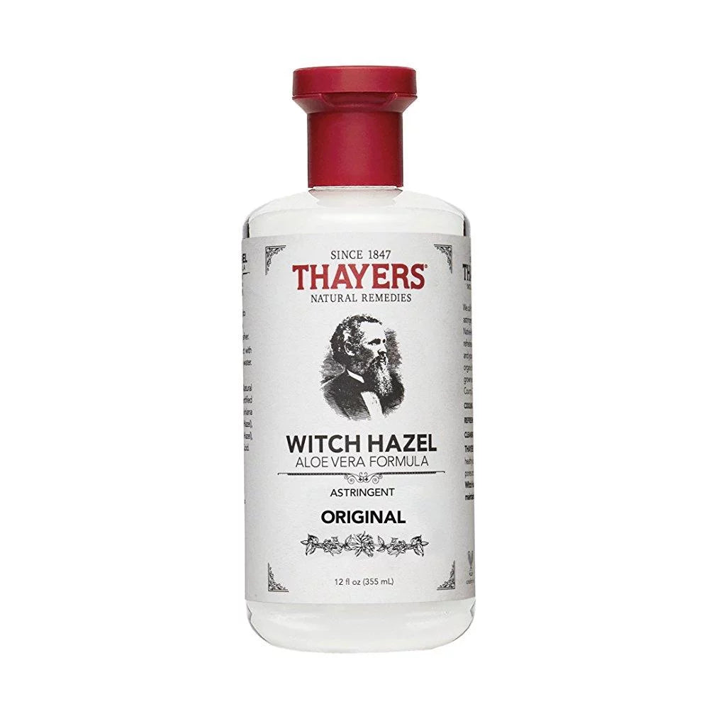 with witch astringent, 12 oz aloe vera, original thayers hazel