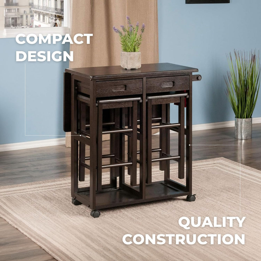 Winsome Wood Suzanne Kitchen, Square, Teak
