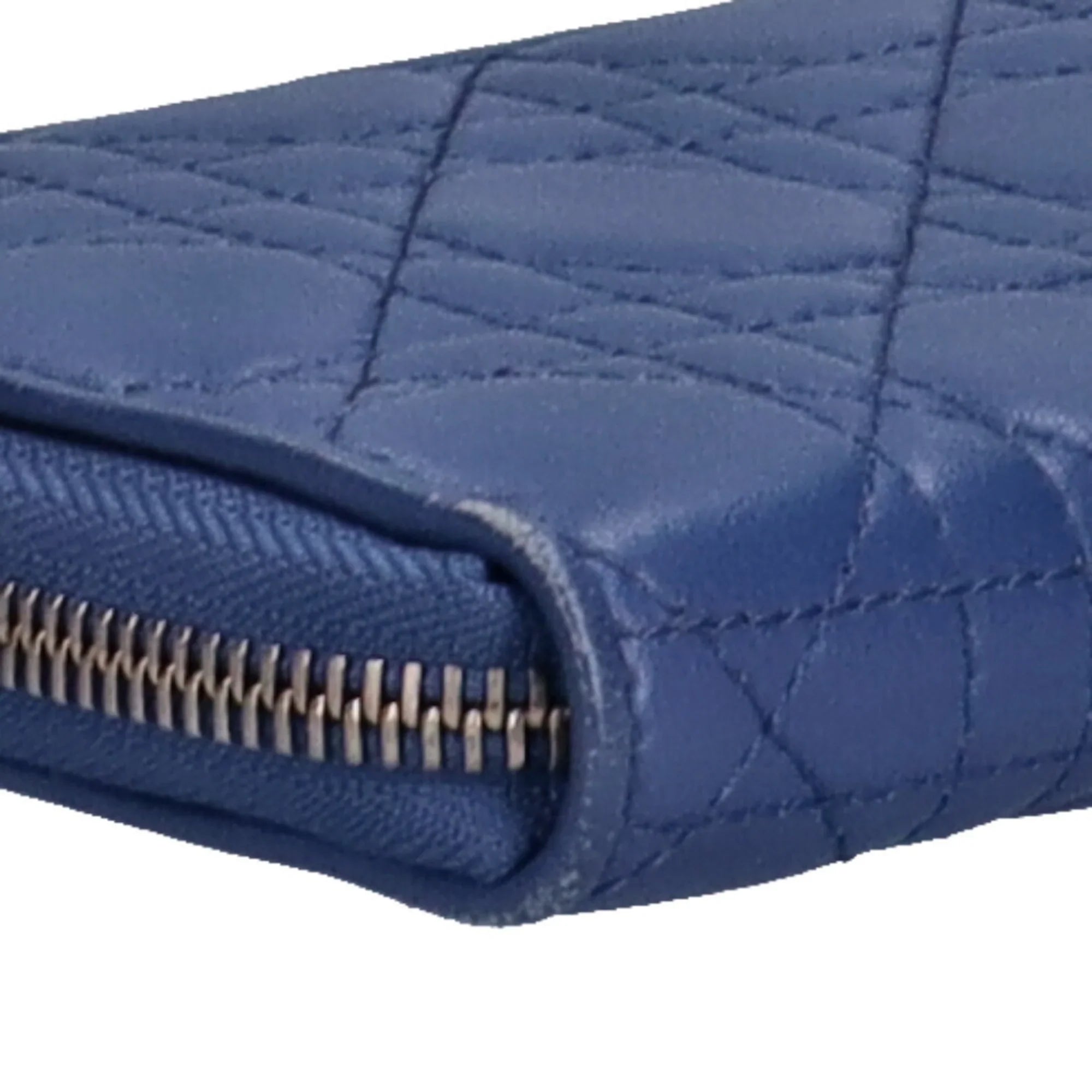 wallet Voyageur lady ladies (Good) Pre-Owned long lambskin Christian Dior