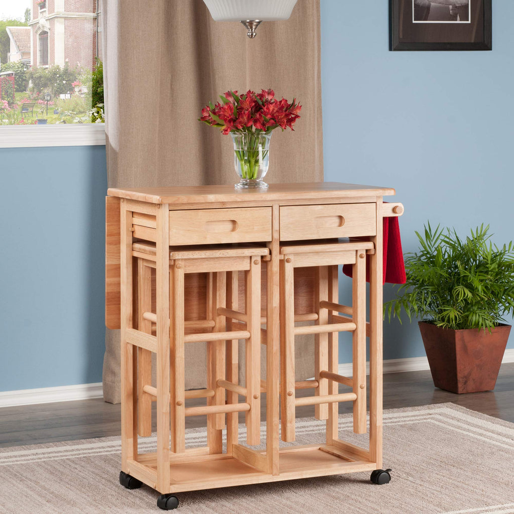 Winsome Wood Suzanne Kitchen, Square, Teak