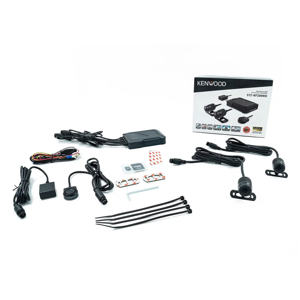 GPS Rear-View Dash Cam with HD Kenwood STZ-RF200WD Motorsports and Camera