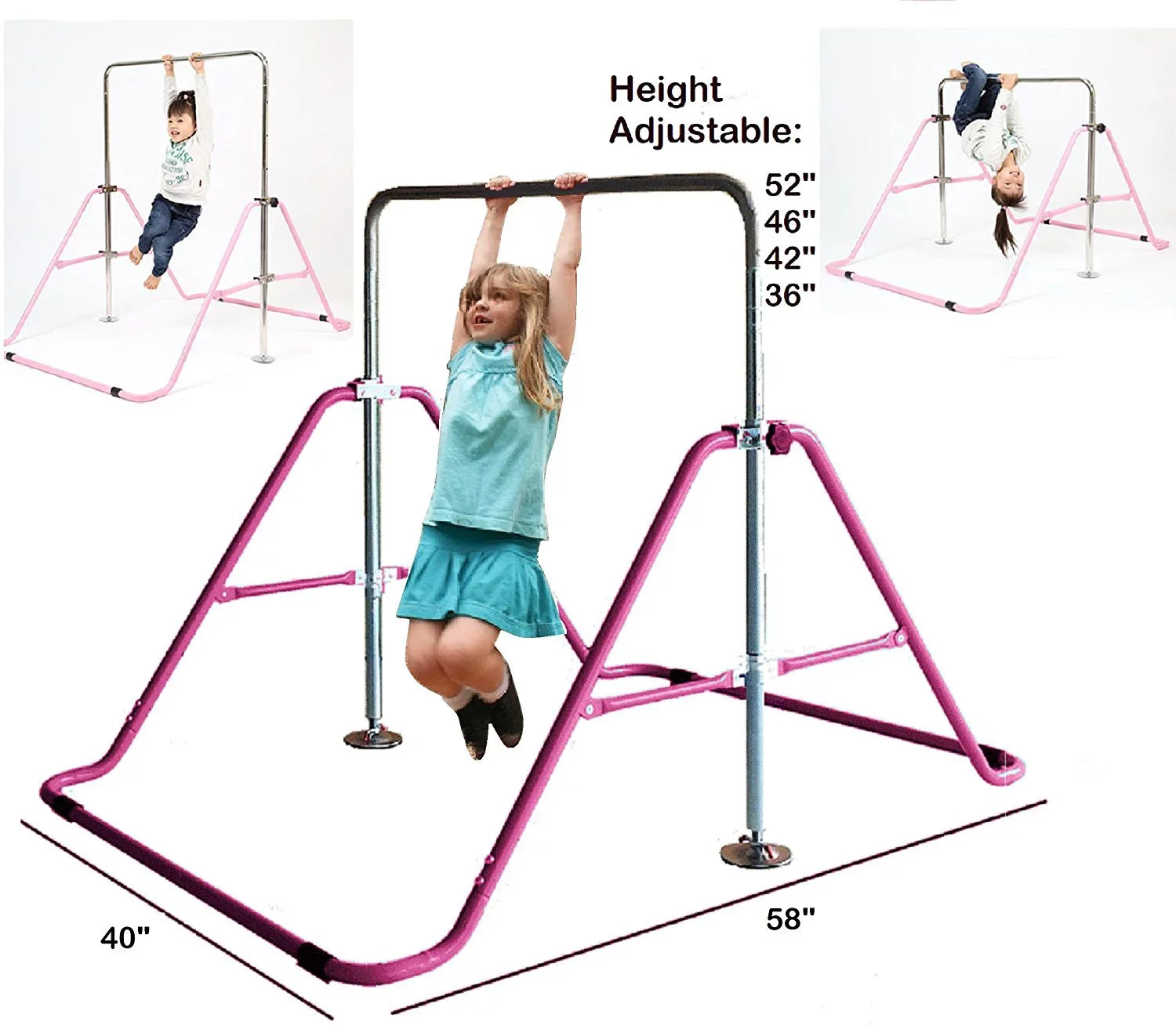 Tower Climbing Gymnastics Gym Jungle Pink Bar, Progymnastics Junior Bar Bar Training, Kip Bar, Monkey Horizontal