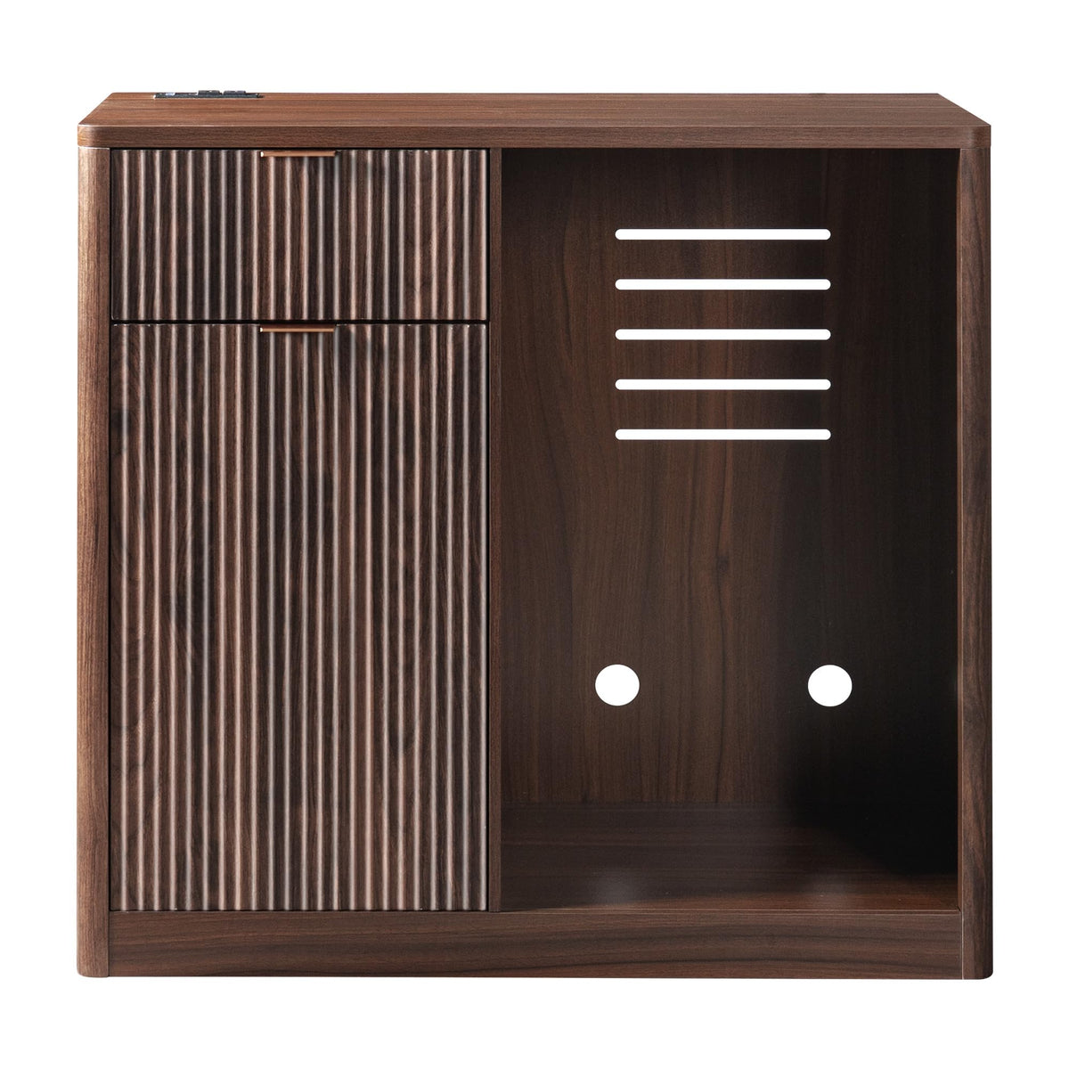 39.4" Coffee Bar Cupboard with Fridge Spaceï¼Natural Oak-ws
