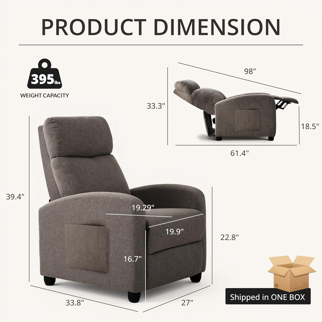 Recliner Chair for Living Room, Modern Adjustable Home Theater
