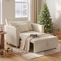 YODOLLA Sleeper Chair Pull Out Bed, Chair Bed Sleeper for Adults, Beige