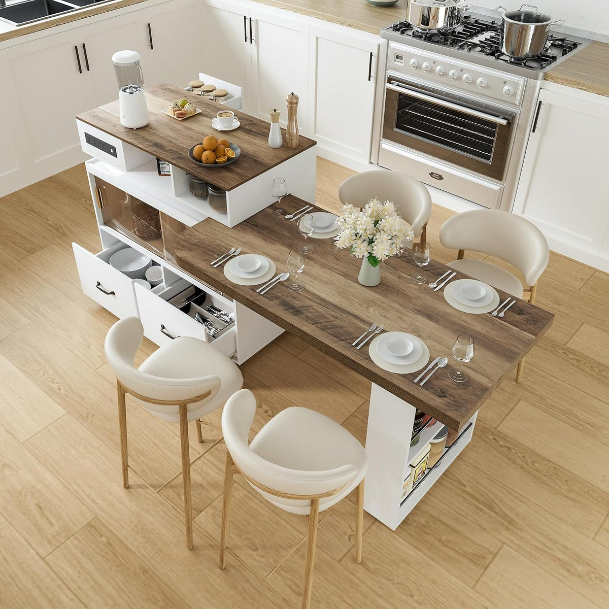 Island Table For Kitchen Extendable Small Kitchen Island Dining Table