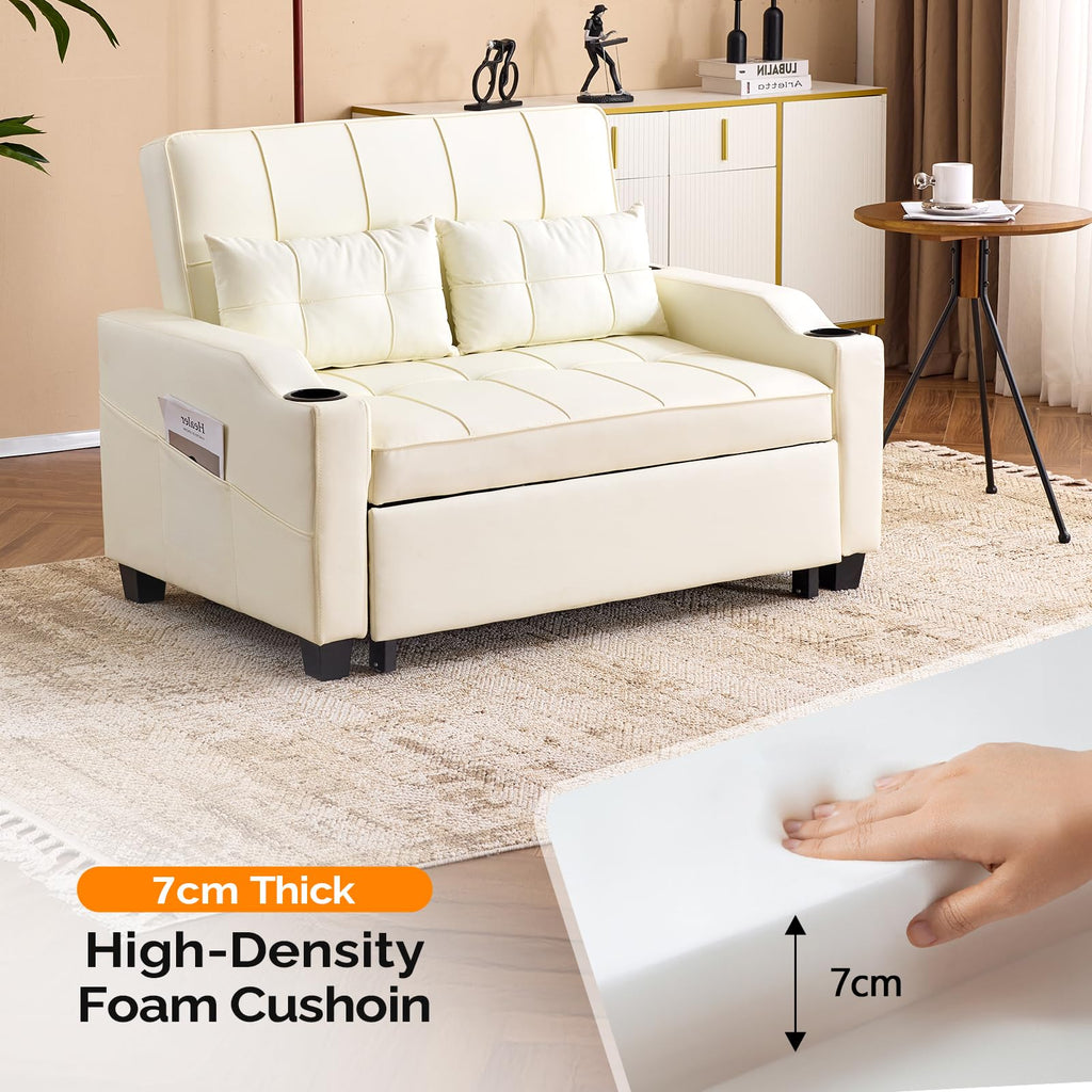 VINGLI Convertible Sleeper Chair Bed, Pull Out Sofa Couch for Living Room