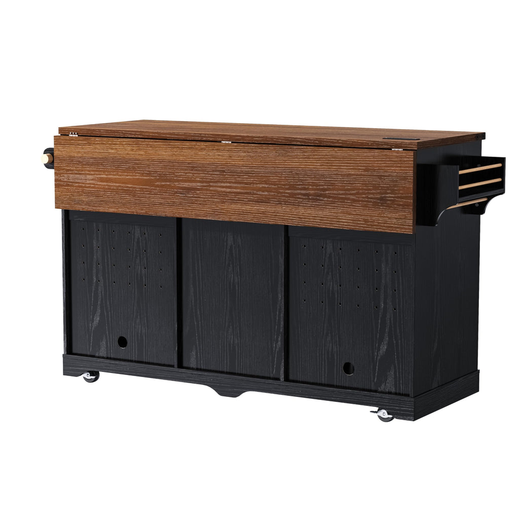 39.4" Coffee Bar Cupboard with Fridge Spaceï¼Natural Oak-ws
