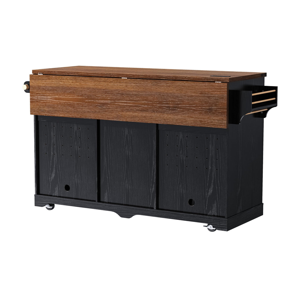 39.4" Coffee Bar Cupboard with Fridge Spaceï¼Natural Oak-ws