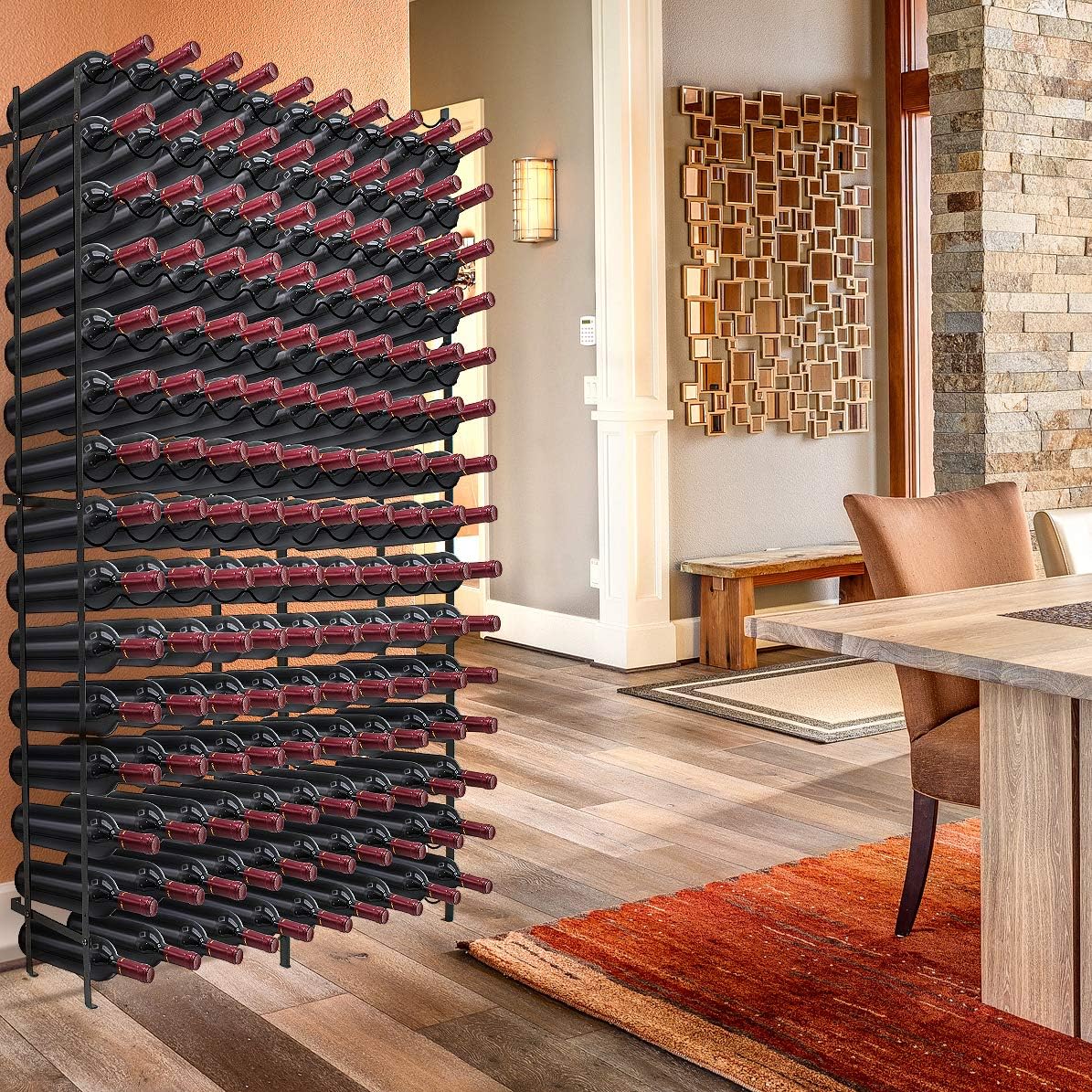 Sorbus Freestanding Floor Wine Rack, Home Bar & Cellar Storage (150 Bottle)