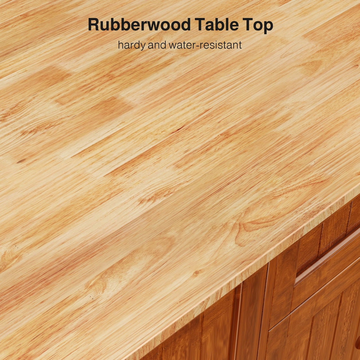 Ahomly Rolling Kitchen Island with Storage, Drop Leaf and Drawer, White