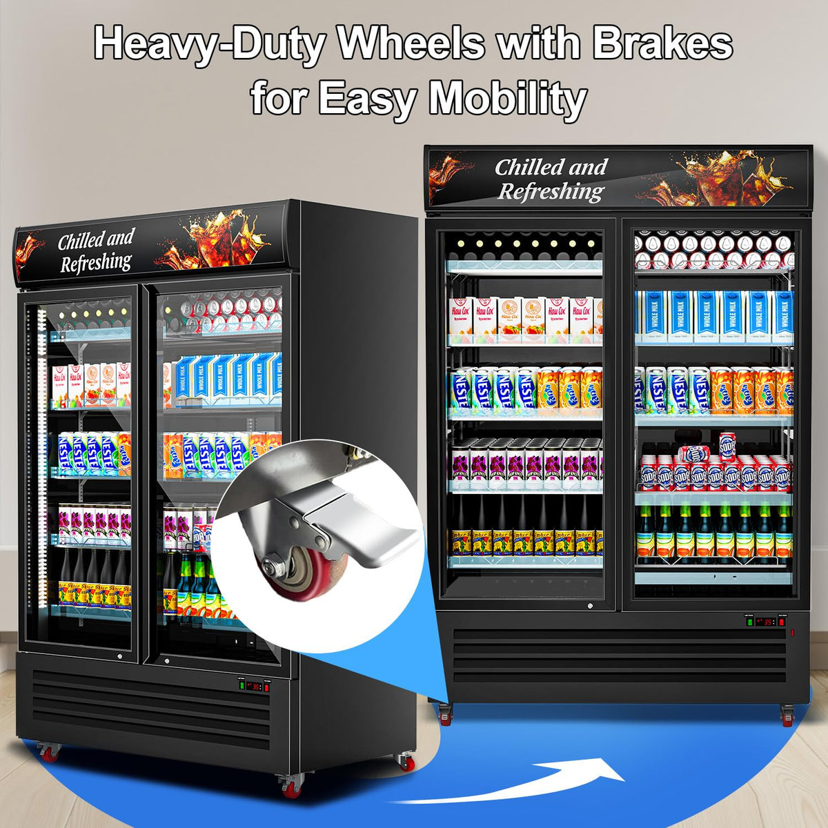 Tylza Wine Fridge 15'', 30 Bottles Wine Cooler Refrigerator, Undercounter or Freestanding, Removable Shelves, 40-65Â°F, Wine Cabinet with Double Glass Door, Wine Cooler for Home, Kitchen, Bar