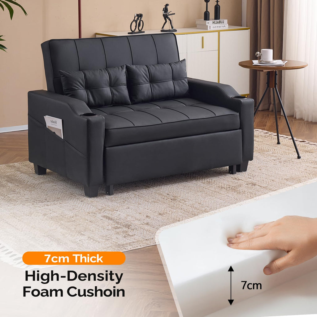 VINGLI Convertible Sleeper Chair Bed, Pull Out Sofa Couch for Living Room