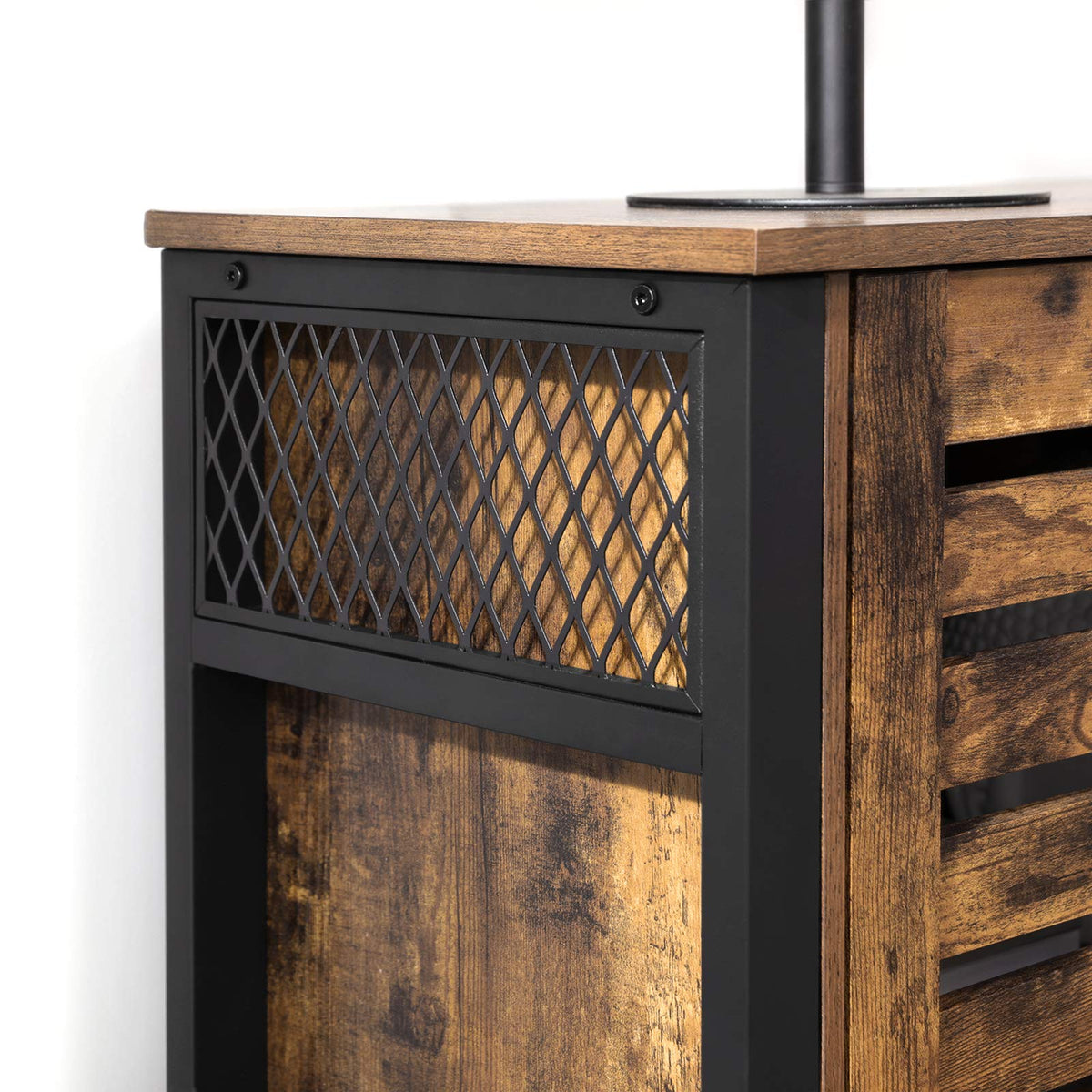 VASAGLE Mobile Kitchen Island with 2 Doors, 2 Drawers