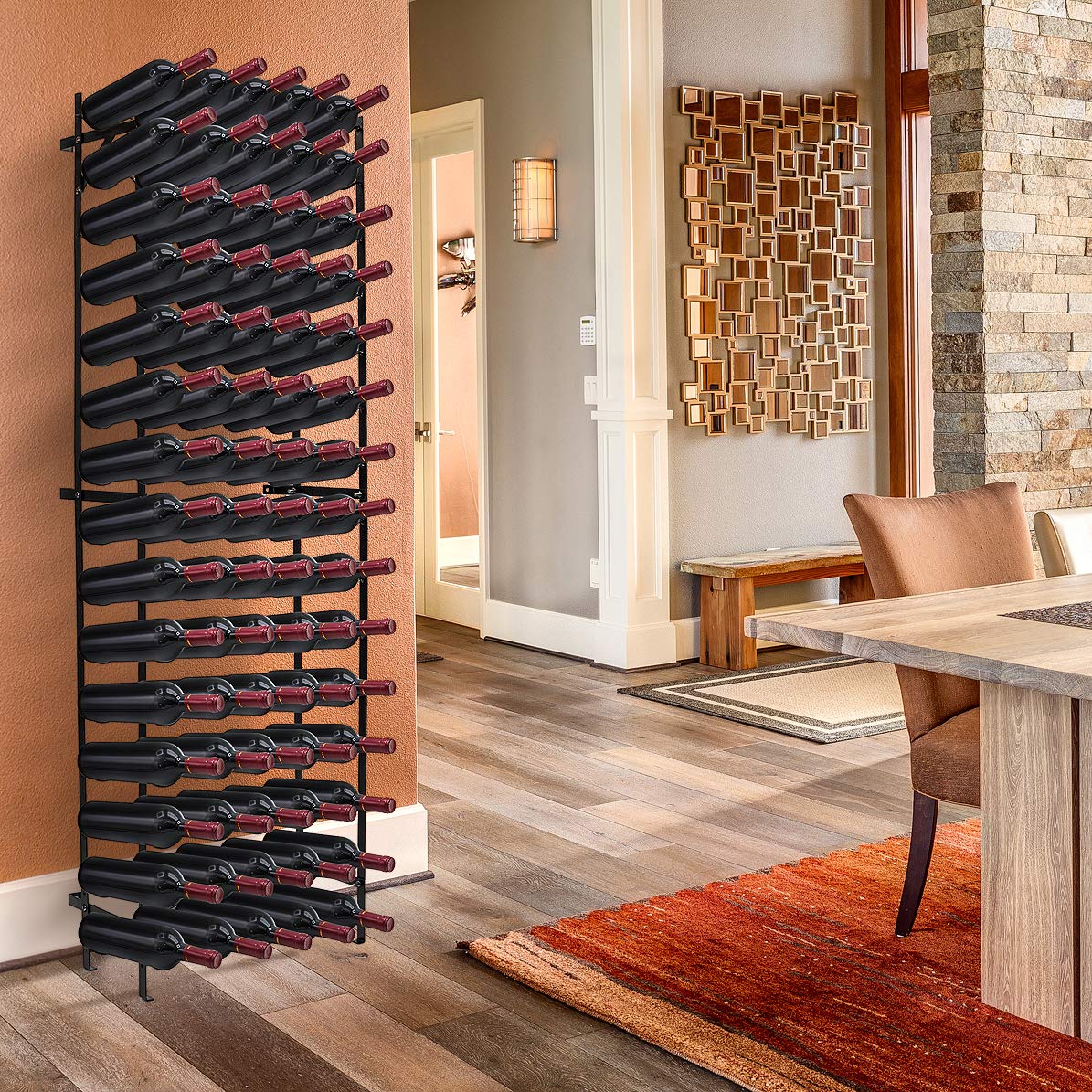 Sorbus Freestanding Floor Wine Rack, Home Bar & Cellar Storage (150 Bottle)