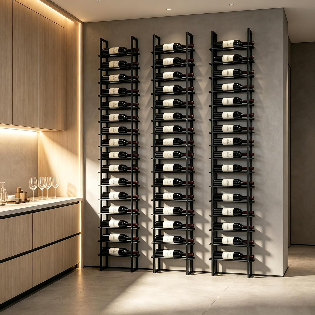 16 BottleWall Mount Wine Rack