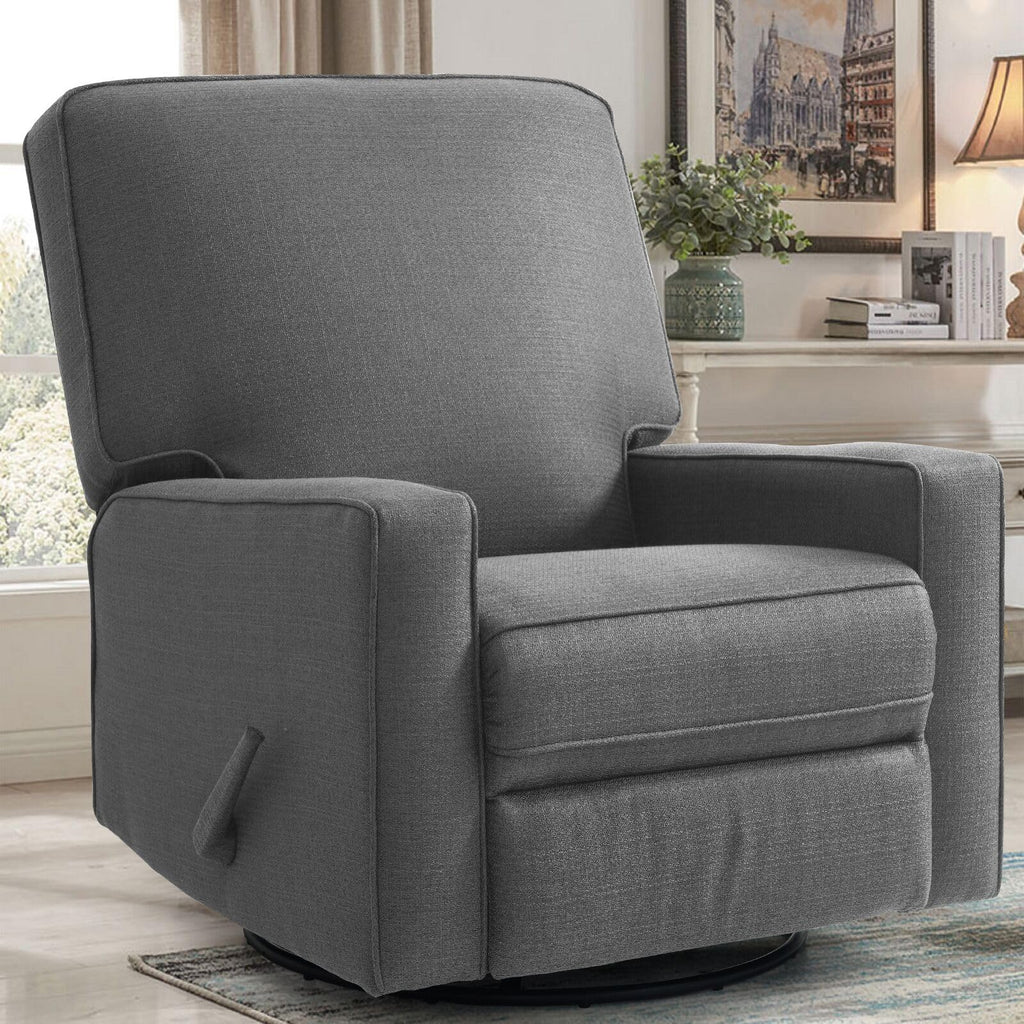 Harkawon Swivel Rocker Recliner Chair, Glider Rocker Recliner, Beige