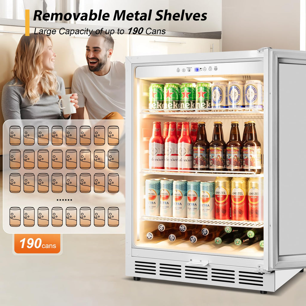 Tylza Wine Fridge 15'', 30 Bottles Wine Cooler Refrigerator, Undercounter or Freestanding, Removable Shelves, 40-65Â°F, Wine Cabinet with Double Glass Door, Wine Cooler for Home, Kitchen, Bar
