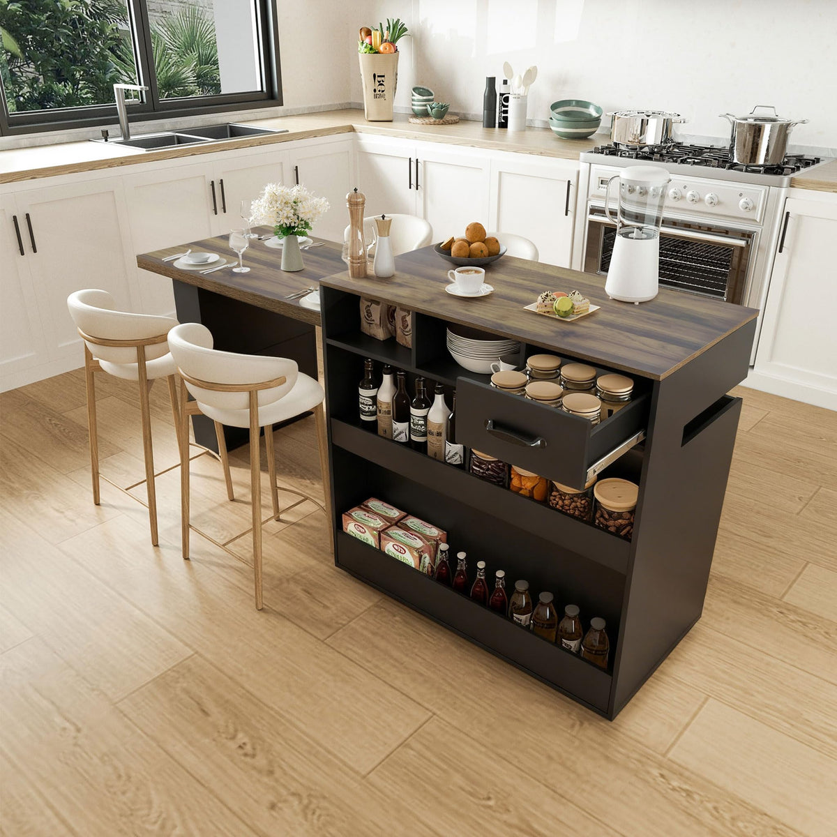 Island Table For Kitchen Extendable Small Kitchen Island Dining Table