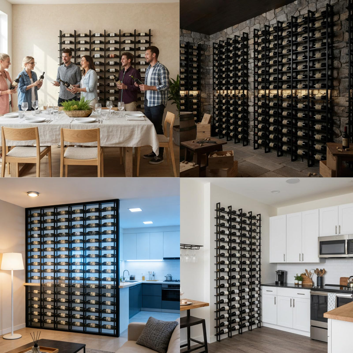 16 BottleWall Mount Wine Rack