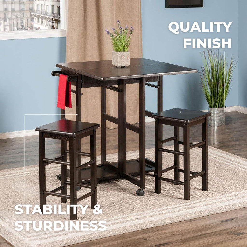 Winsome Wood Suzanne Kitchen, Square, Teak