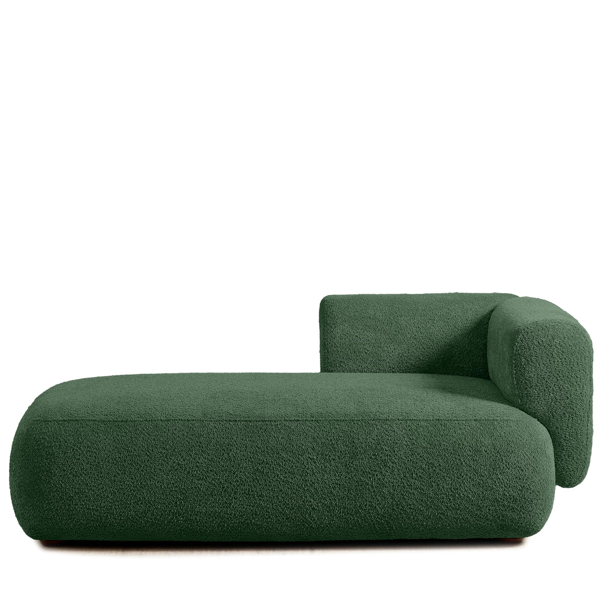 ERYE Boucle Upholstered Left Facing Chaise Lounge Indoor for Living Room Bedroom,Comfy Single Chaise Lounge Modern Leisure Recliner Sleeper Sofa Daybed, Easy Assemble