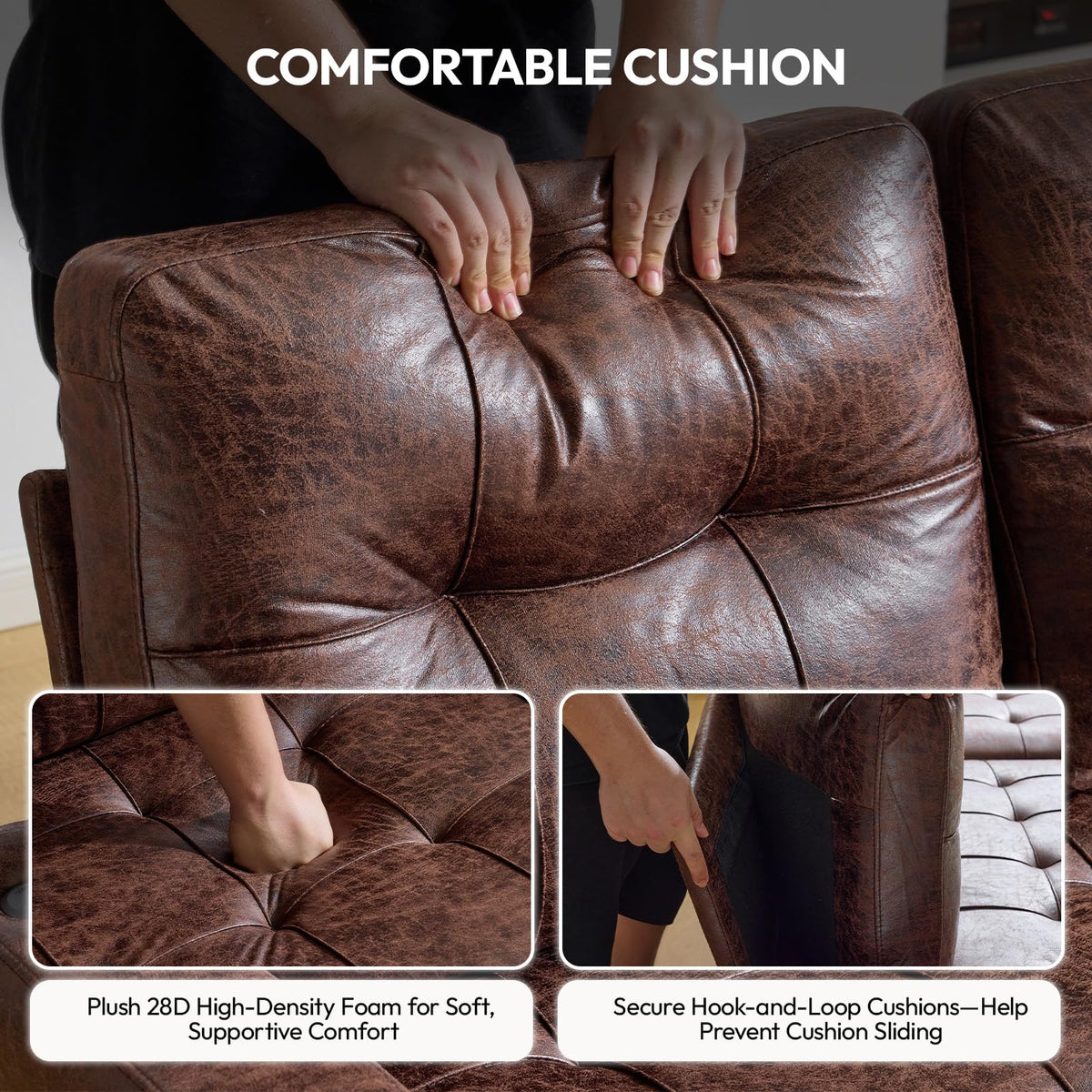VINGLI Convertible Sleeper Chair Bed, Pull Out Sofa Couch for Living Room