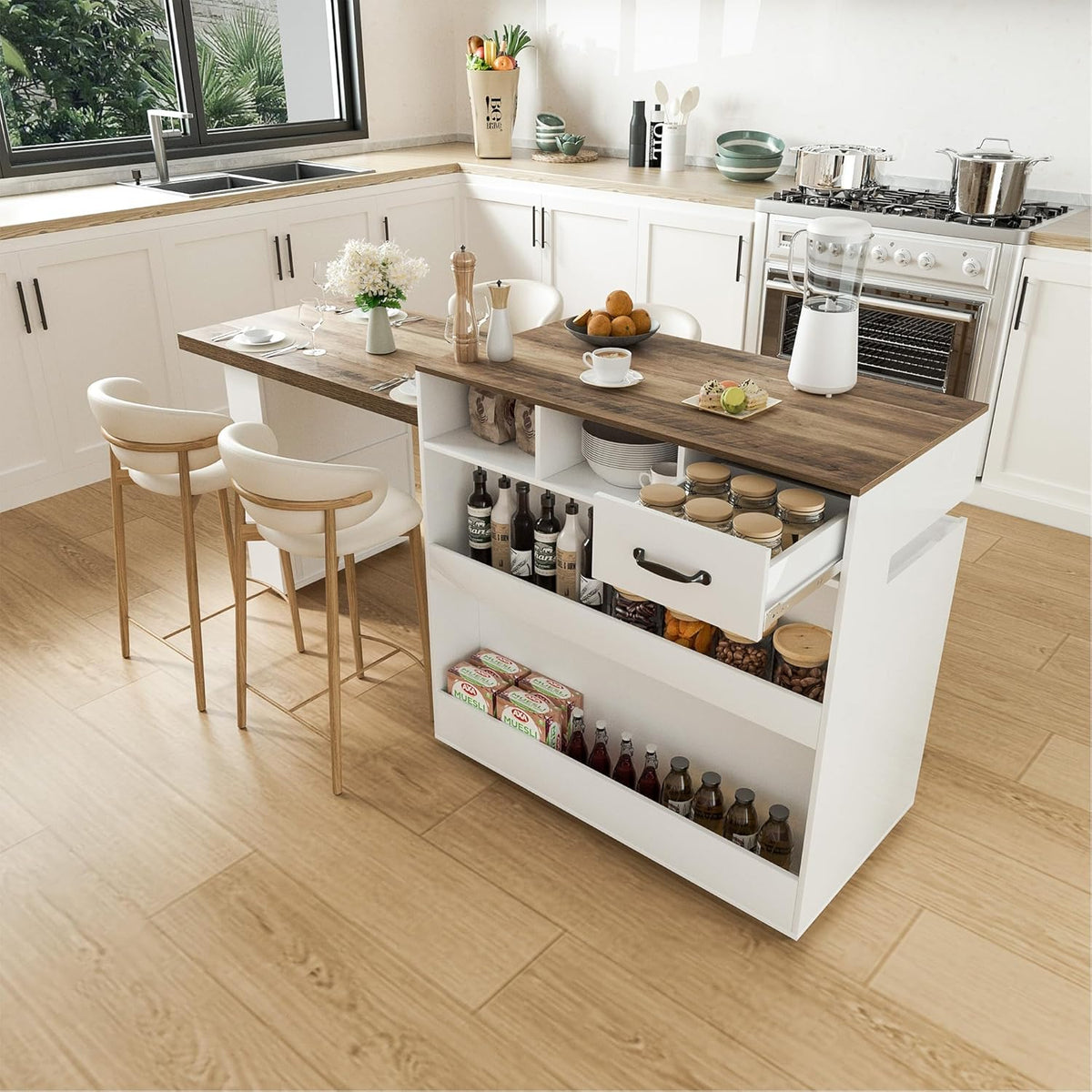 Island Table For Kitchen Extendable Small Kitchen Island Dining Table