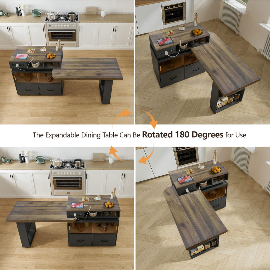 Island Table For Kitchen Extendable Small Kitchen Island Dining Table