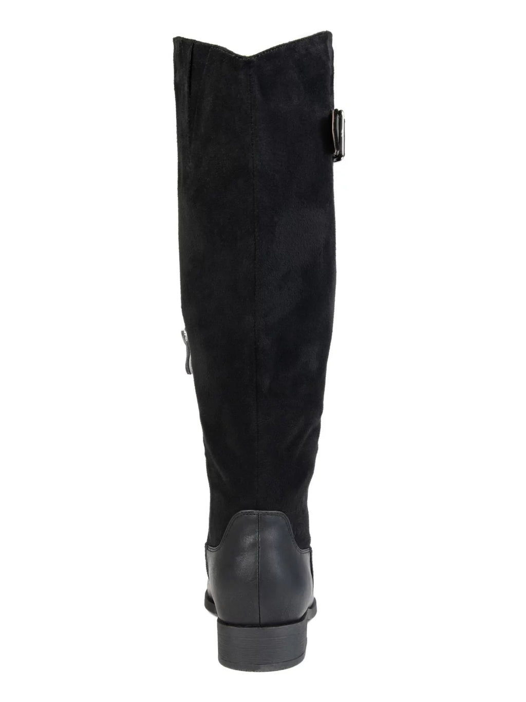 COLLECTION Goring Boot WC Almond Block Zip-Up Accent Frenchy Womens Toe Heel 8.5 Riding JOURNEE Comfort Buckle Black