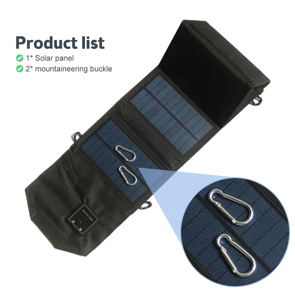 OWSOO , 12W for Solar Panel Dual Travel Foldable Recharger USB Camping