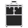 Trays, Wheels, Design Retractable Black Alden with Rolling Trolley Makeup Case Mirror, &