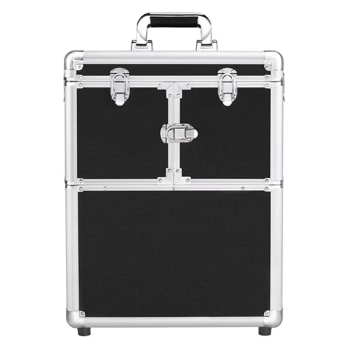 Trays, Wheels, Design Retractable Black Alden with Rolling Trolley Makeup Case Mirror, &