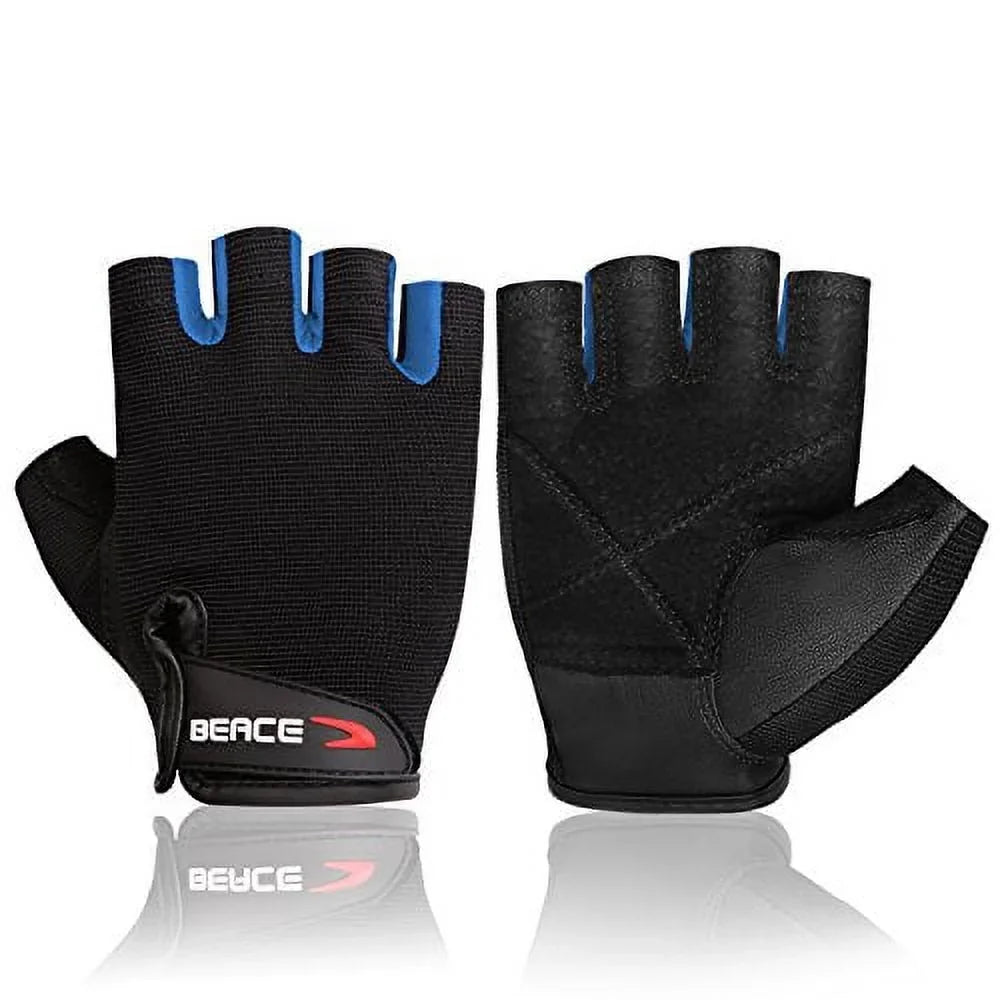 for Training BEACE Gloves & Women Men Bodybuilding Exercise Palm Gym Fitness Breathable Weight Leather and for Lifting Workout with