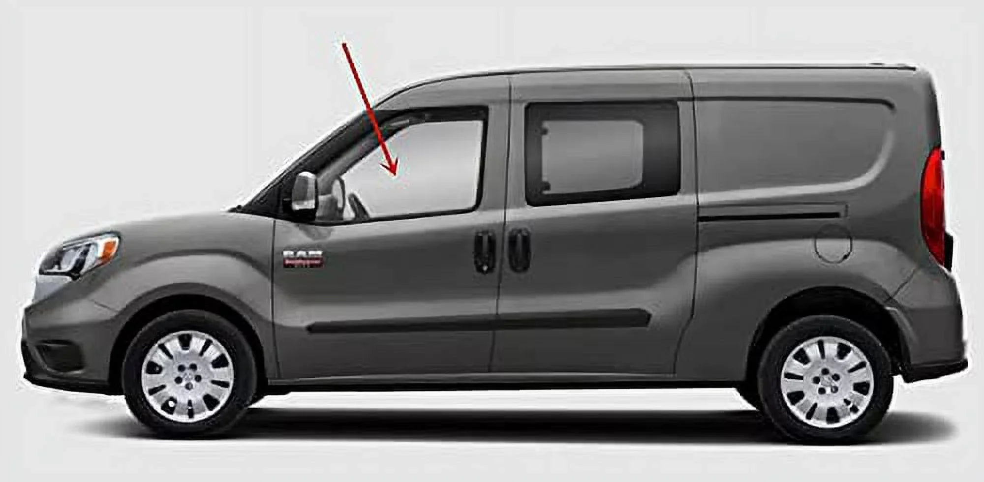 Side Door Van Front Window Door Driver Left 2015-2022 Compatible Ram Glass Promaster with City Models