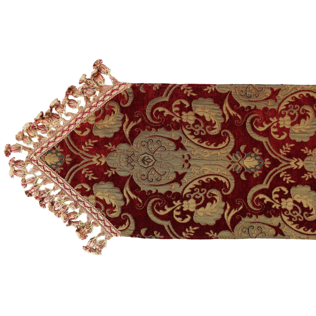 Sherry Luxury Red Art Runner Kline China Table