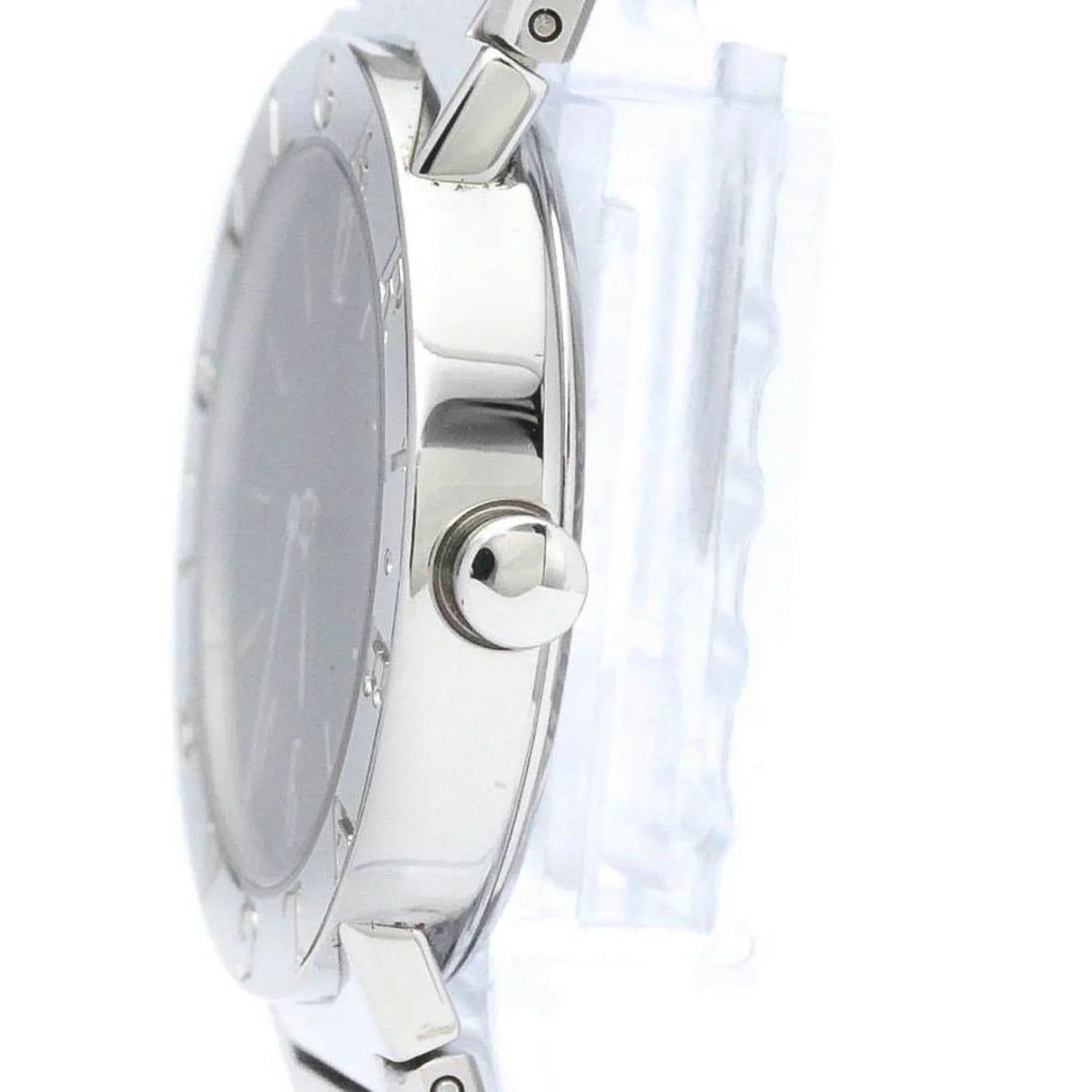 Watch Bvlgari BF565431 Unisex Quartz (Good) Polished BVLGARI BB30SSD Steel Pre-Owned Bvlgari