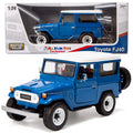 J40 Custom 1/24 Toys Wheels Cruiser Star Exclusive Royal by Land FJ40 All 79323 Toyota Cruiser Off-Road Model Motormax with Diecast FJ Blue