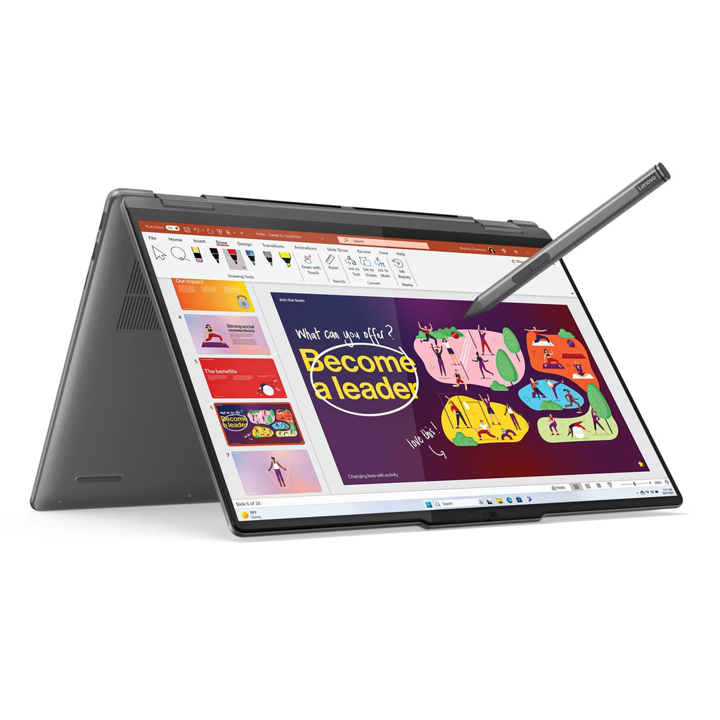 2-in-1 125U, GB, 7i SSD  Laptop, Graphics, 1TB 16" Yoga IPS Glass,