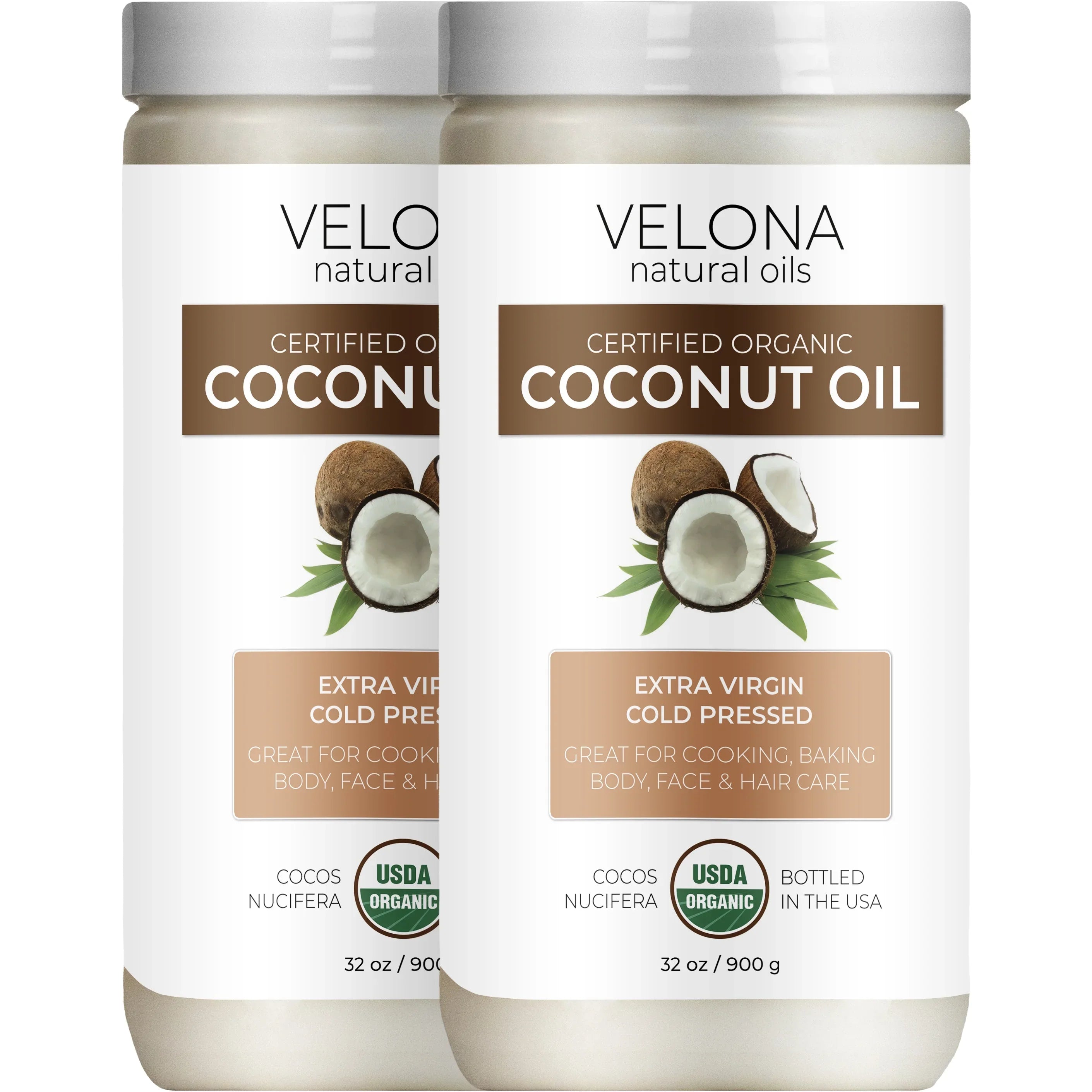 Extra jar Care Skin, Coconut Grade USDA Enjoy Use and Virgin, - Certified Cosmetic Velona Face, | Results Hair Today Virgin | oz Organic 64 Extra Food | Oil - | Cold Pressed | in Body,
