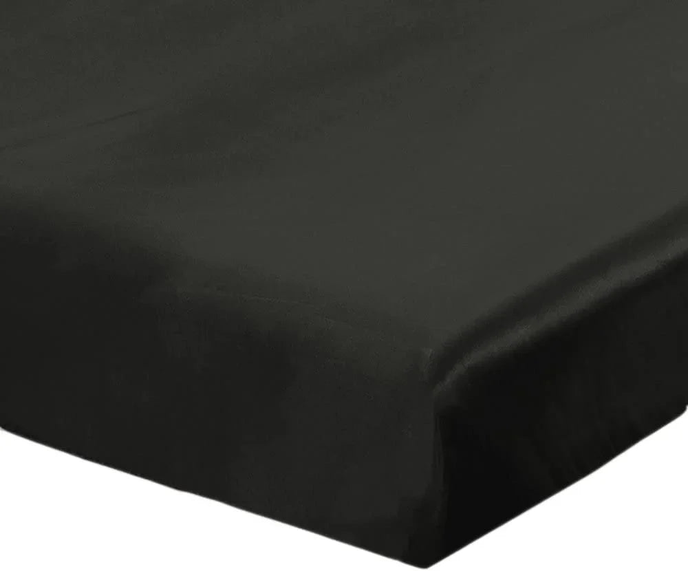 Sheet 19 Luxury Fitted Seamless, Mulberry Black Queen, HAOFEI Silk Momme