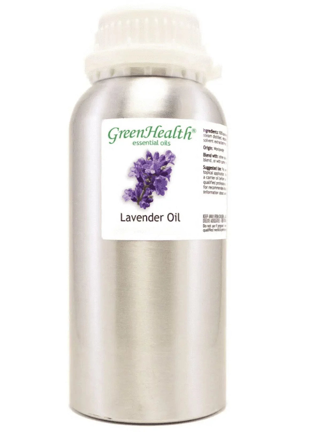 Bottle Therapeutic - Aluminum Essential Cap oz w/Plug ml) Grade - fl Oil - 16 GreenHealth Lavender (473