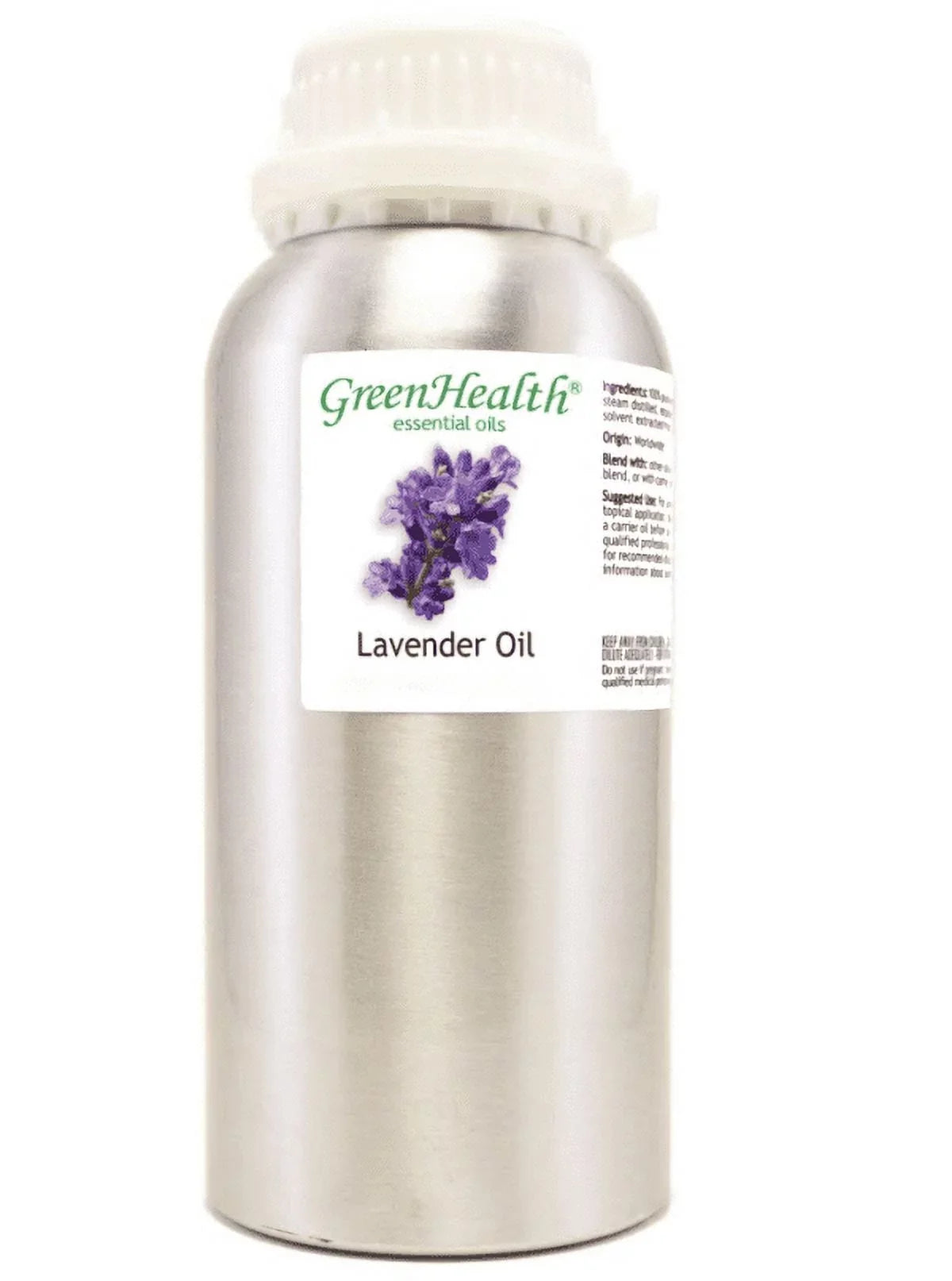 Bottle Therapeutic - Aluminum Essential Cap oz w/Plug ml) Grade - fl Oil - 16 GreenHealth Lavender (473