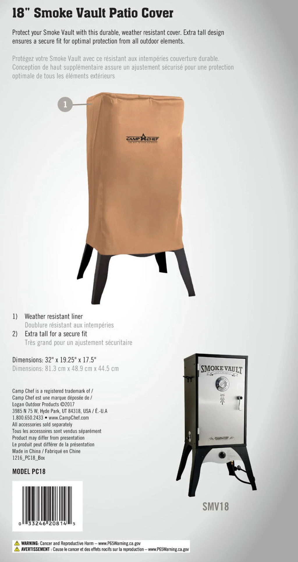 Camp Protective Chef Patio Cover PC18
