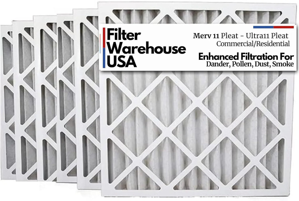 Pleated Filters By Pack) Air Merv (6 11, HVAC/Furnace 16X25x4 Ultra11