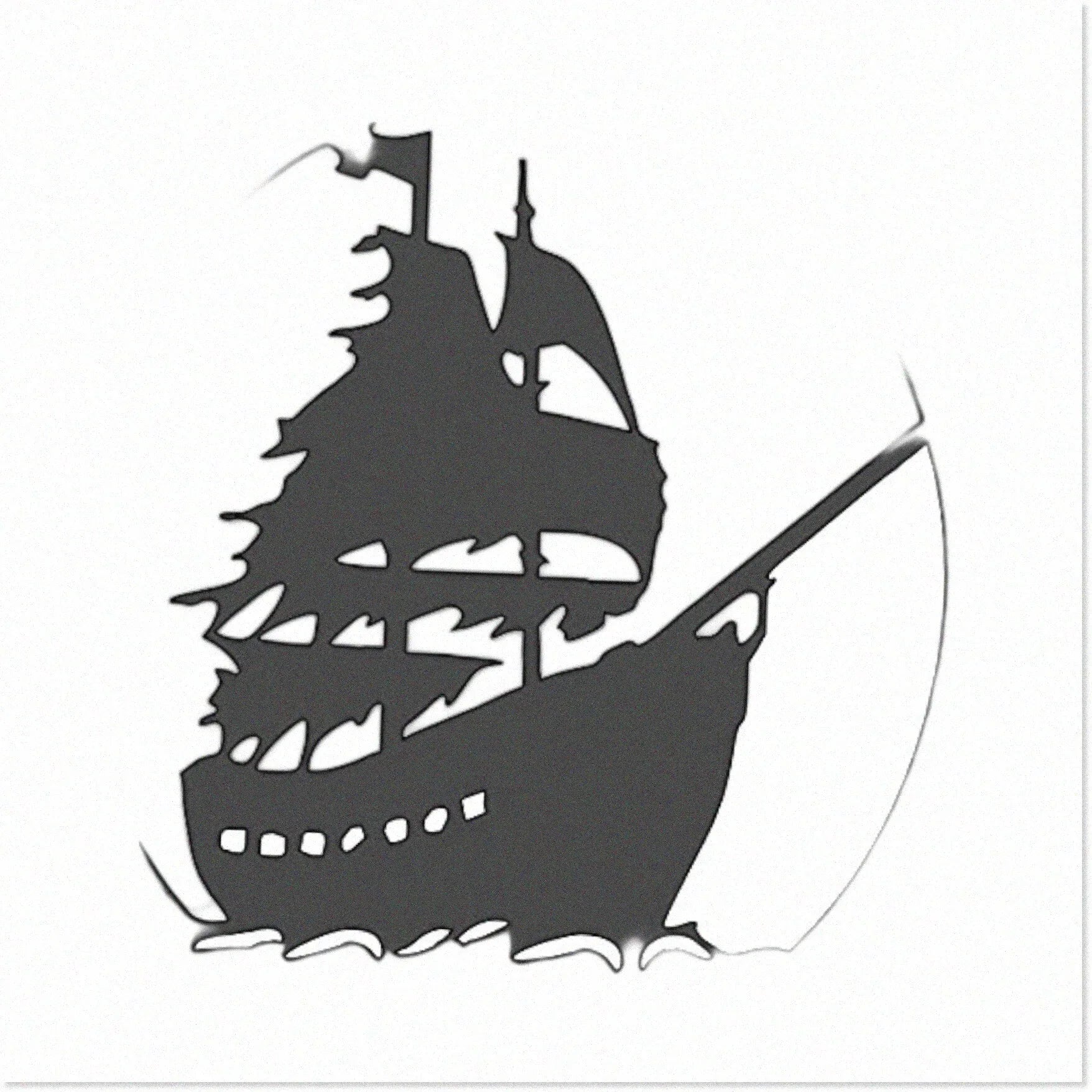 and - Ship Stencil Scrapbooking, Drawing and Painting, Ideal for Reusable, Sturdy, Flexible Plastic for - Airbrush Logo Pirate Clear Crafts Arts