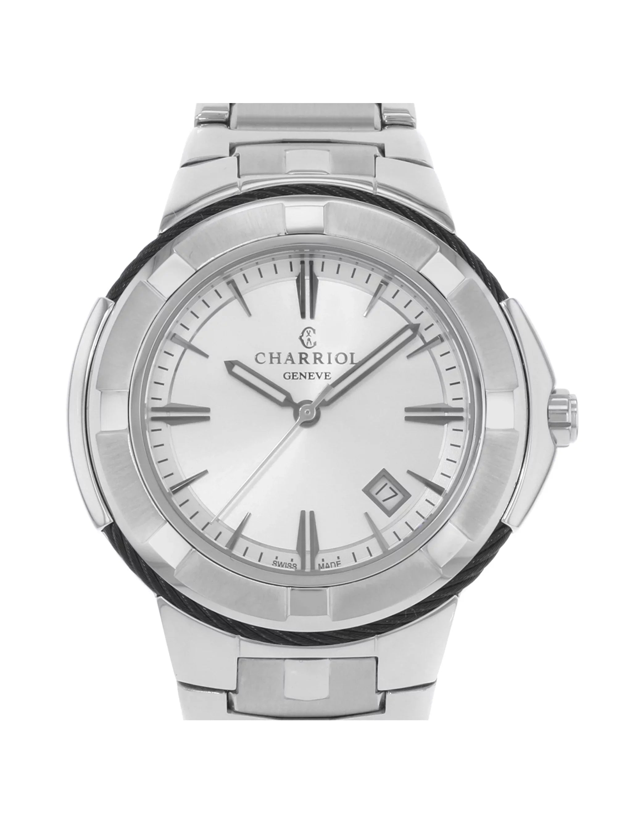 CE443B.930.103 Stainless Steel Dial Celtic Charriol Mens Silver Watch Quartz